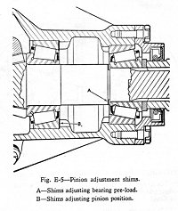 pinion bearing and oil seal