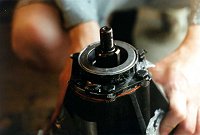 pinion seal and housing in position