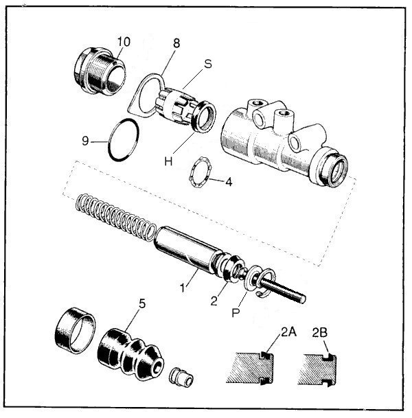 Similar master cylinder to the P4
